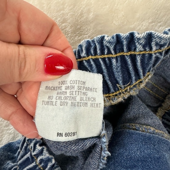 Vintage Cherokee Jeans 8 Women’s Denim Paper Tag barrel elastic 90s Mom Jeans - Picture 14 of 16